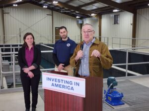 Feds come to Richard Mine to announce $140.7 million for acid mine drainage treatment for WV